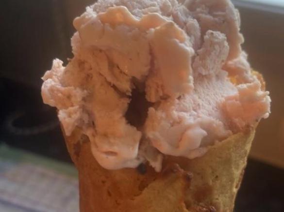 Homegrown Strawberry icecream