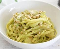 Avocado chicken fettucine