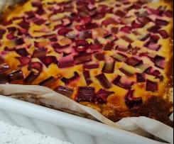 Juicy German rhubarb cake (variation)