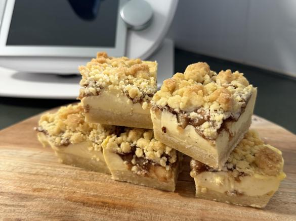 Apple & Custard Crumble Slice - Sara Elcock Inspired
