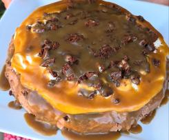 Gluten Free Cookies and Cream Salted Caramel Layered Cheesecake