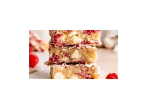 White Chocolate & Raspberry Blondies
