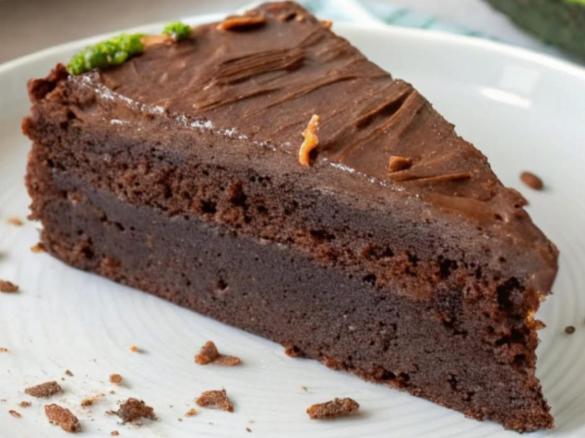 Chocolate Flaxseed Avocado Cake
