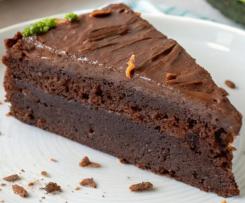 Chocolate Flaxseed Avocado Cake