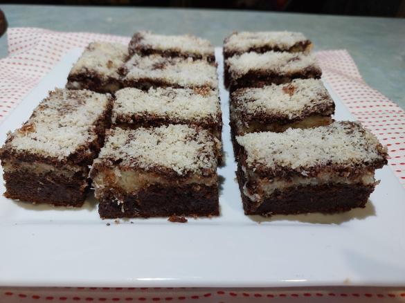 Aussie  Lamington  Brownies