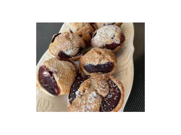 Plum and Almond Friands