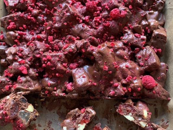 Dark Chocolate & Raspberry Rocky Road