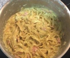 Creamy bacon pasta carbonara