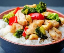 Honey Soy Garlic Chicken Bowls