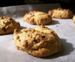 Choc Chip Almond Cookies