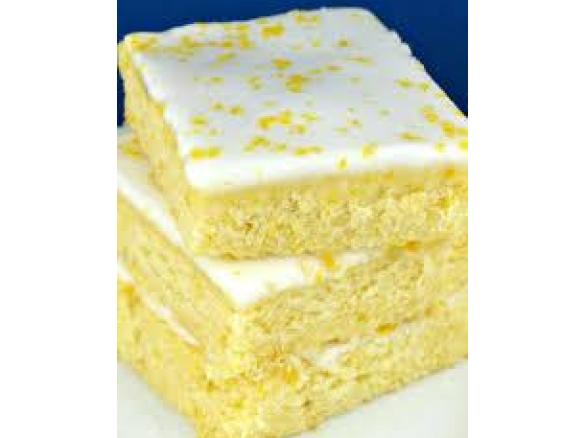 Lemon Brownies with Lemon Glaze