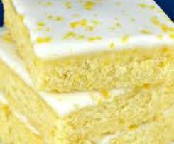 Lemon Brownies with Lemon Glaze