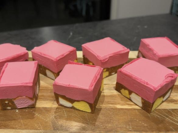 Nina's lolly cake marshmallow slice