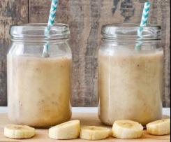 High protein banana and peanut butter smoothie