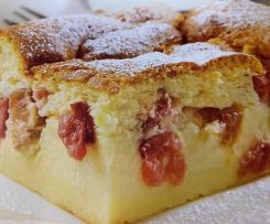 Rhubarb Custard Cake