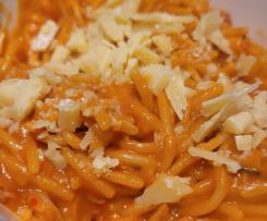 Chicken, bacon and creamy tomato spaghetti