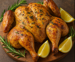Lemon & Herb Chicken (Whole, Tray‑Bake Finish)