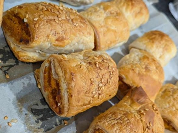 Vegetarian Sweet Potato Sausage Rolls