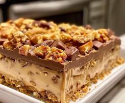 5 Ingredient no bake Crunchie Slice