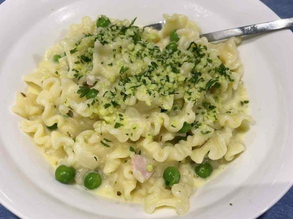 ThermoGourmand Creamy Bacon & Pea Pasta (Updated June 2025)