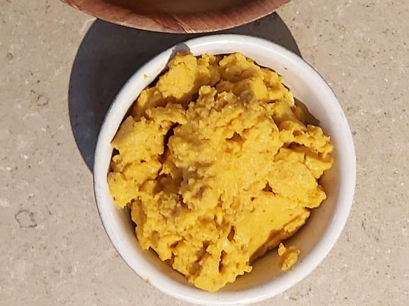 Pumpkin and ChickPea dip (indian spice)