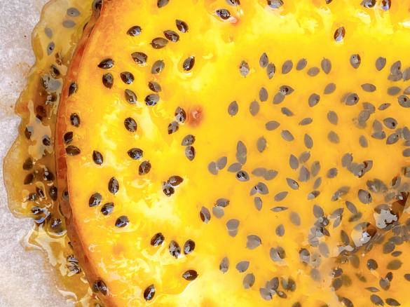 Baked cheesecake, passionfruit & ricotta